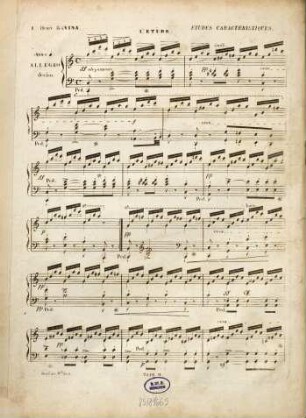 25 études caractéristiques : pour le piano