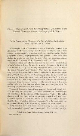 Bulletin of the Museum of Comparative Zoology. 16. 1888/95