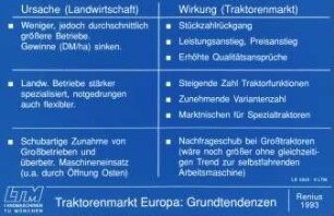 Traktorenmarkt Europa: Grundtendenzen