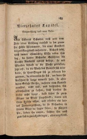 Vierzehntes Kapitel. Verzweiflung und neue Liebe.