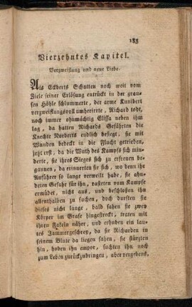 Vierzehntes Kapitel. Verzweiflung und neue Liebe.