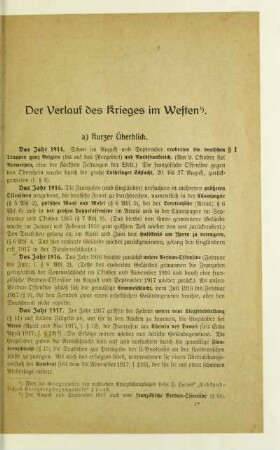 Der Verlauf des Krieges im Westen