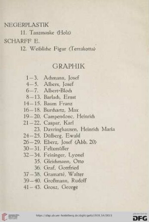 Graphik (Nr. 1-163)