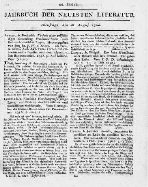 Leipzig , b. Weigel: Der hohe Windbruch, oder Eduard und sein Freund. Für gebildete Leser. Von J. G. D. Schmiedtgen. 390 S. 12.