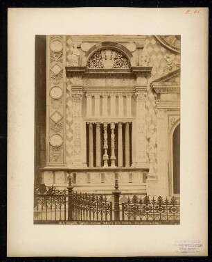 Cappella Colleoni, Bergamo: Außenansicht, Fenster