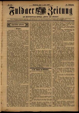Zweite Ausgabe vom Samstag, den 05. Juni 1897.