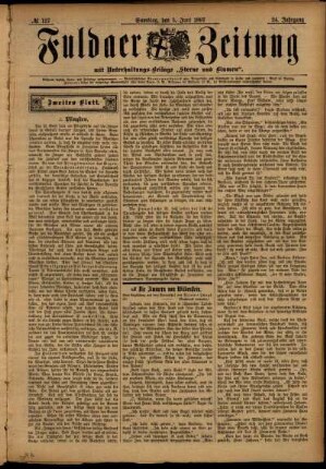Zweite Ausgabe vom Samstag, den 05. Juni 1897.