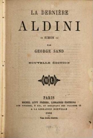 Oeuvres complètes de George Sand, 20