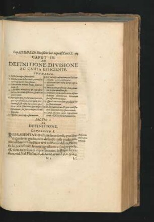 Caput III. De Definitione, Divisione Ac Causa Efficiente.