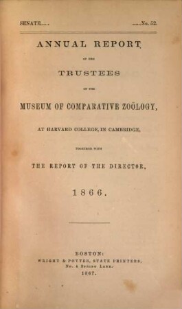 Annual report. 1866
