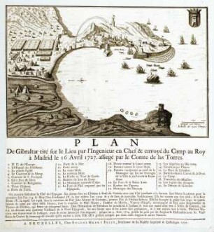 WHK 1 Einzelne kriegerische Vorfälle: Belagerung von Gibraltar, 16. April 1727