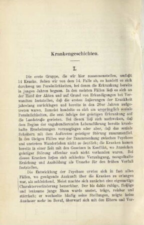 Krankengeschichten