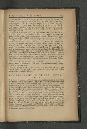 Deutschland im stillen Ozean.
