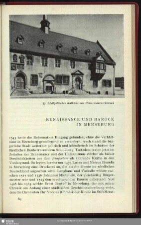 Renaissance Und Barock In Merseburg