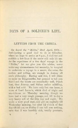 Days of a soldier's life : Being letters written by the late General Sir C. P. Beauchamp Walker during active service in the Crimean, Chinese, Austro-Prussian (66), and Franco-German (70 - 71) wars. With portrait