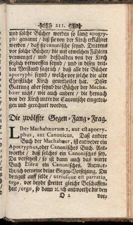 Die zwölffte Gegen-Fang-Frag.
