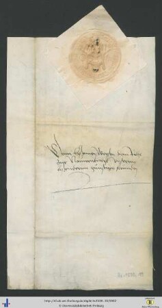 Rückseite mit dem Großen Magdeburger Oblatensiegel.