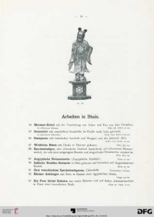 Arbeiten im Stein (Nr. 84-103)