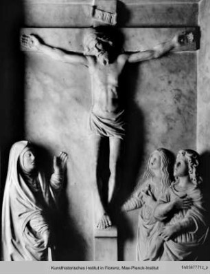 Kreuzigung Christi mit der Madonna, der Heiligen Maria Magdalena und dem Heiligen Johannes Evangelista