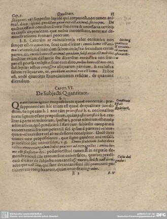 Caput VI. De Subjecti Quantitate.