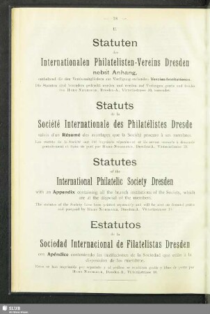 Statuts de la Société