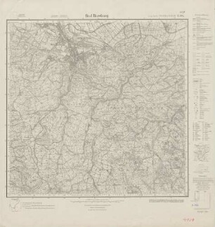 4129 (alte Nr.: 2304) Bad Harzburg, Meßtischblatt (4cm - Karte)