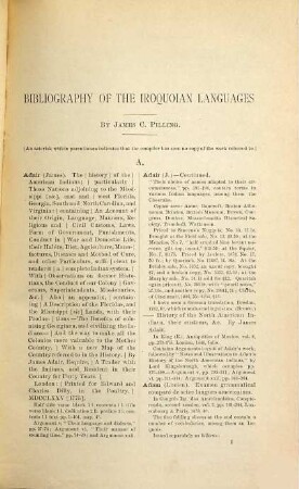 Bibliography of the Iroquoian languages