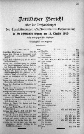 15. Oktober 1919