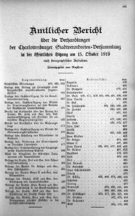 15. Oktober 1919
