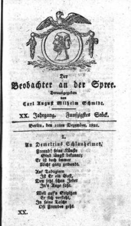 50. Stueck, 10. Dezember 1821