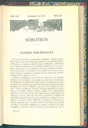Letras coloniales