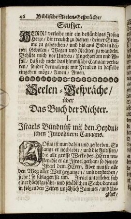 Seelen-Gespräche/ über Das Buch der Richter.