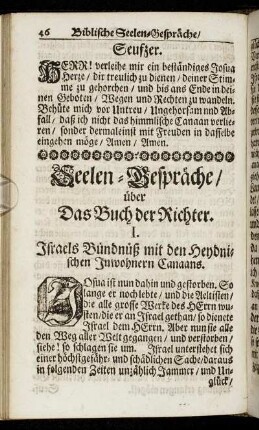 Seelen-Gespräche/ über Das Buch der Richter.