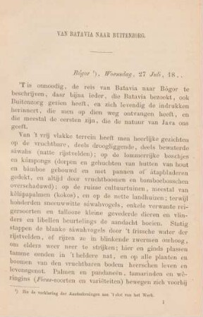 Van Batavia naar Buitenzorg