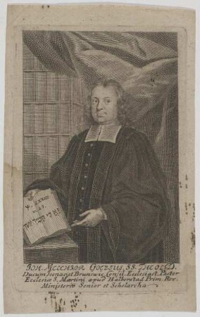 Bildnis des Joh. Melchior Goezius