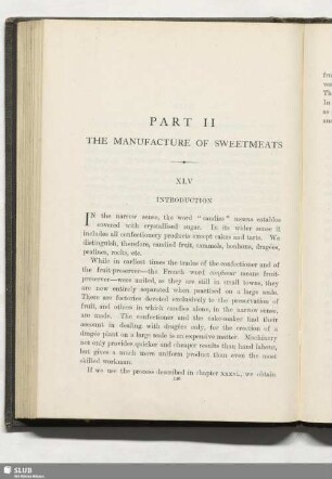 Part II. The manufacture of sweetmeats