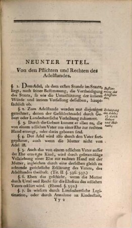 Allgemeines Gesetzbuch für die Preussischen Staaten, 3