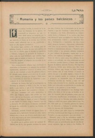 Rumania y los países balcánicos