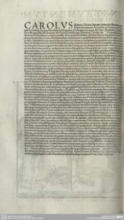 CAROLUS Quintus Divina favente...