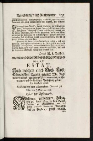 167-186, Nro. IX. Estat, [...]. - Nro. XVI. Patent [...]