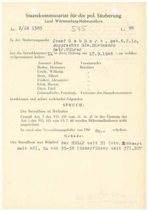 Gebhart, Josef