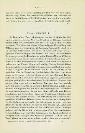 Franz Gottschick ✝