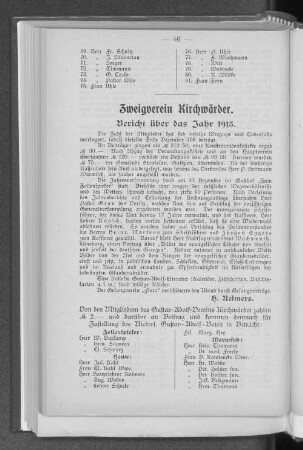 Zweigverein Kirchwärder.