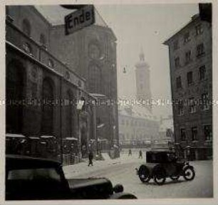 München, Partie am Viktualienmarkt (Peterskirche)