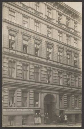Ansichtskarte Gebäudefront, Sorauer Straße 14