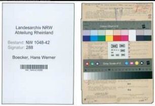 Entnazifizierung Hans Werner Boecker , geb. 05.02.1916 (Direktor)