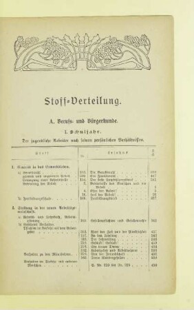Stoff-Verteilung