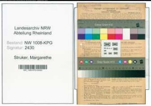 Entnazifizierung Margarethe Struker , geb. 29.12.1916 (Veraeuferin)