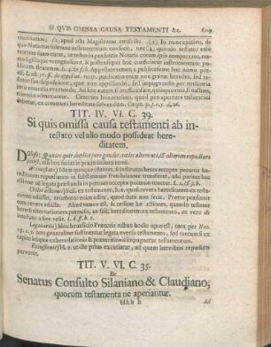 Tit. V. VI. C. 35. De Senatus Consulto Silaniano & Claudiano, quorum testamenta ne aperiantur.