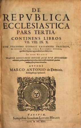 De Republica Ecclesiastica : Libri X, 3. Continens Libros VII. VIII. IX. X.